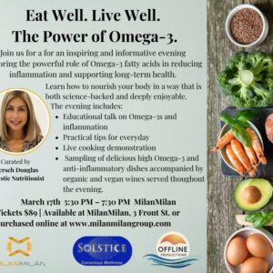 March 17 Omega 3's Health Series Event